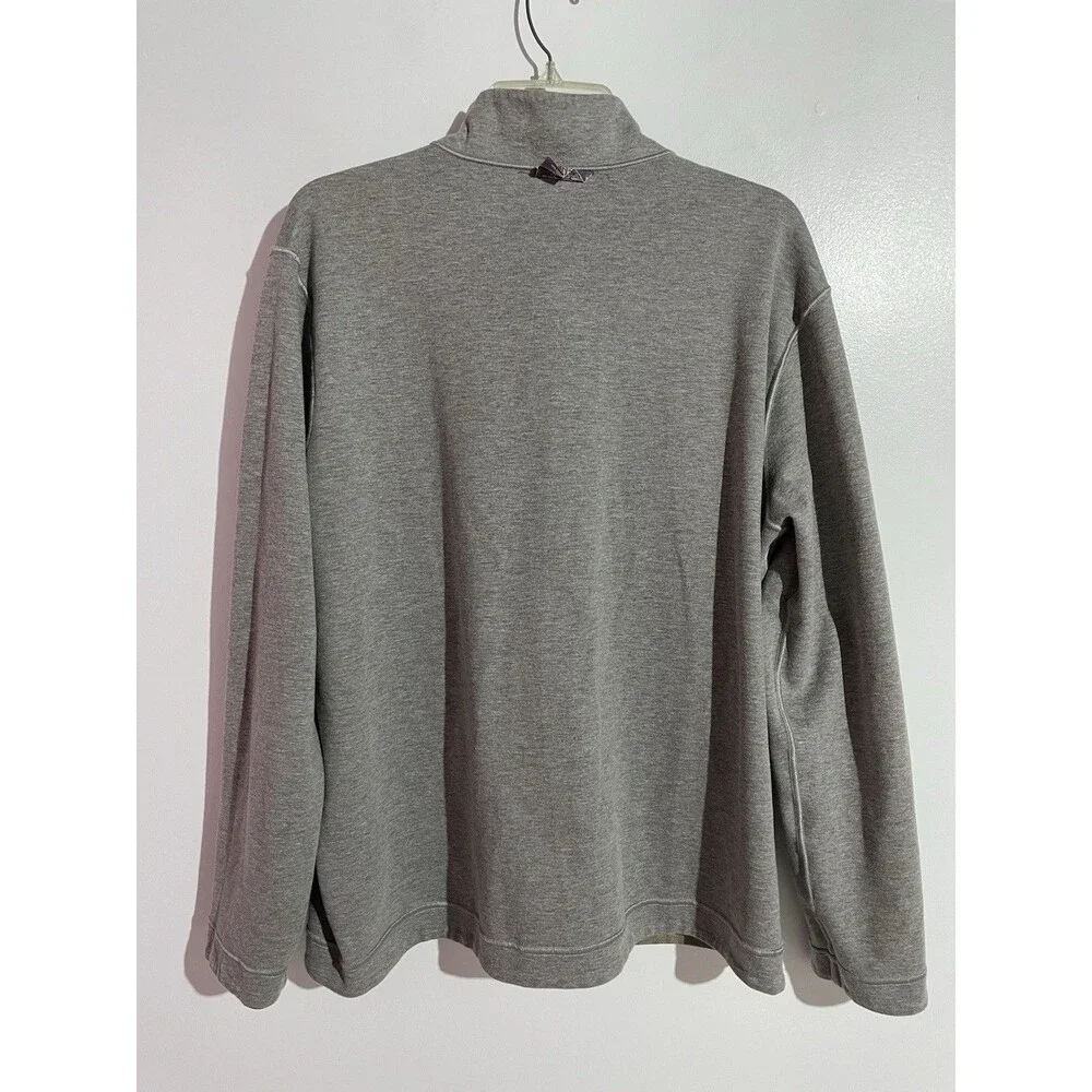 Johnston & Murphy Reversible Sweater XL Tan‎ Gray Outdoor Preppy Granpacore